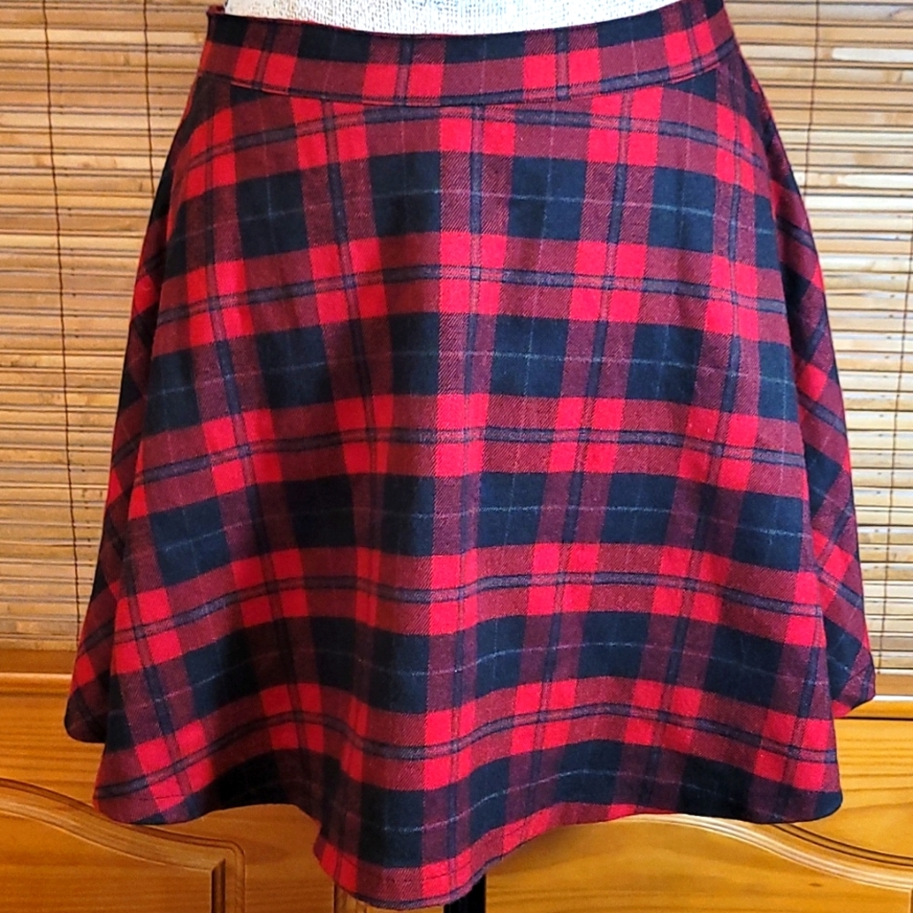 Swingy Vintage Inspired Plaid Miniskirt